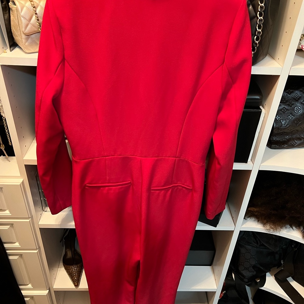 L'Academie The Julia Jumpsuit in Scarlet Red SzLarge - Picture 6 of 11